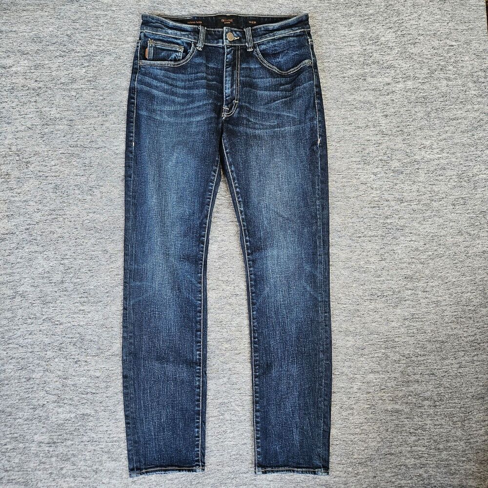 Outpost Makers Jeans Men's 30x32 Dark Wash Blue Jeans Stretch Original Taper Fit